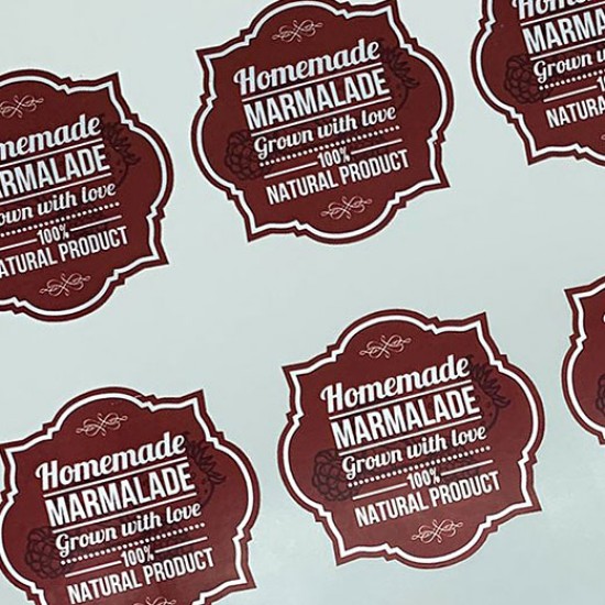 PET Matt Silver sticker